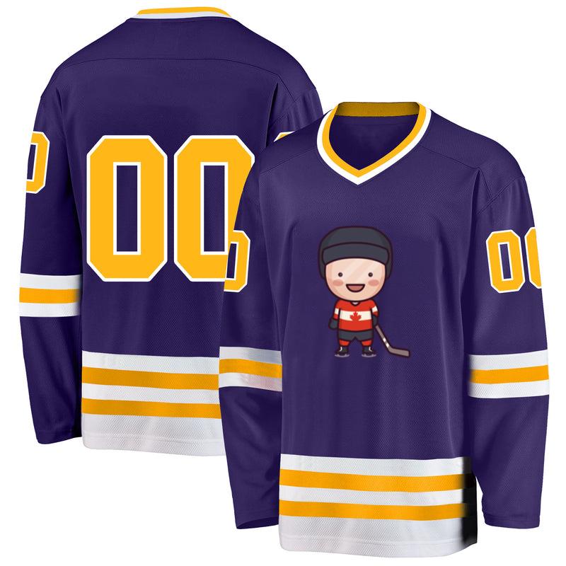 Cute Canadian Hockey Player Character Hockey Jersey