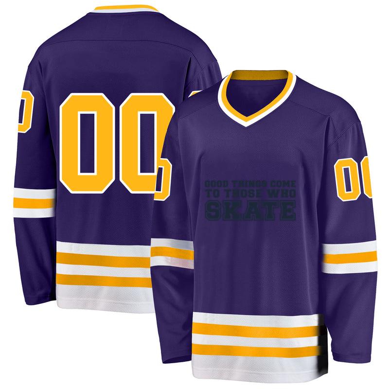 Good Things Come To Those Who Skate Quote Cut Out Hockey Jersey
