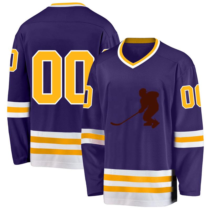 Hockey Ice Player Silhouette Hockey Jersey