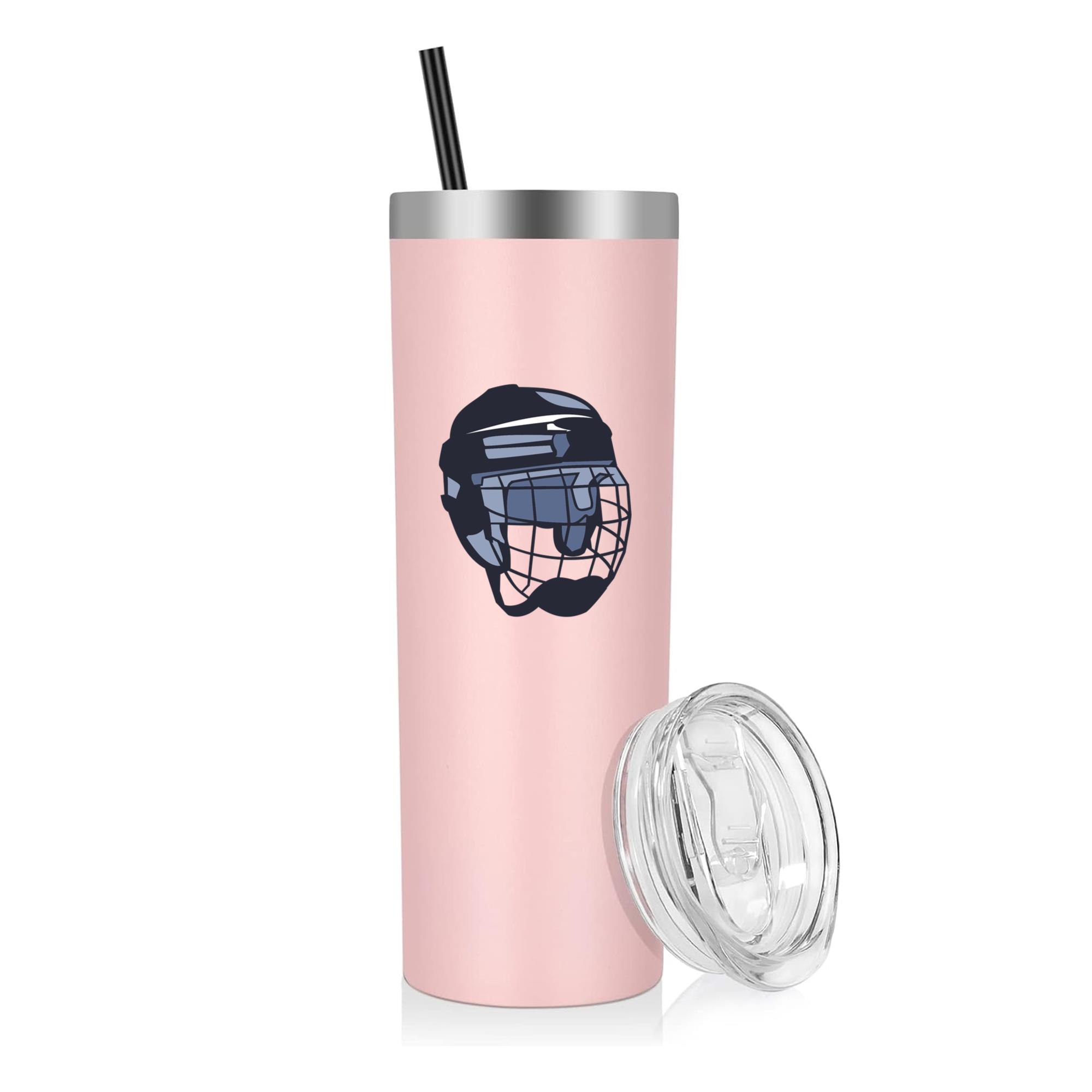 Hockey Player Helmet Illustration 20oz Stainless Steel Tumbler