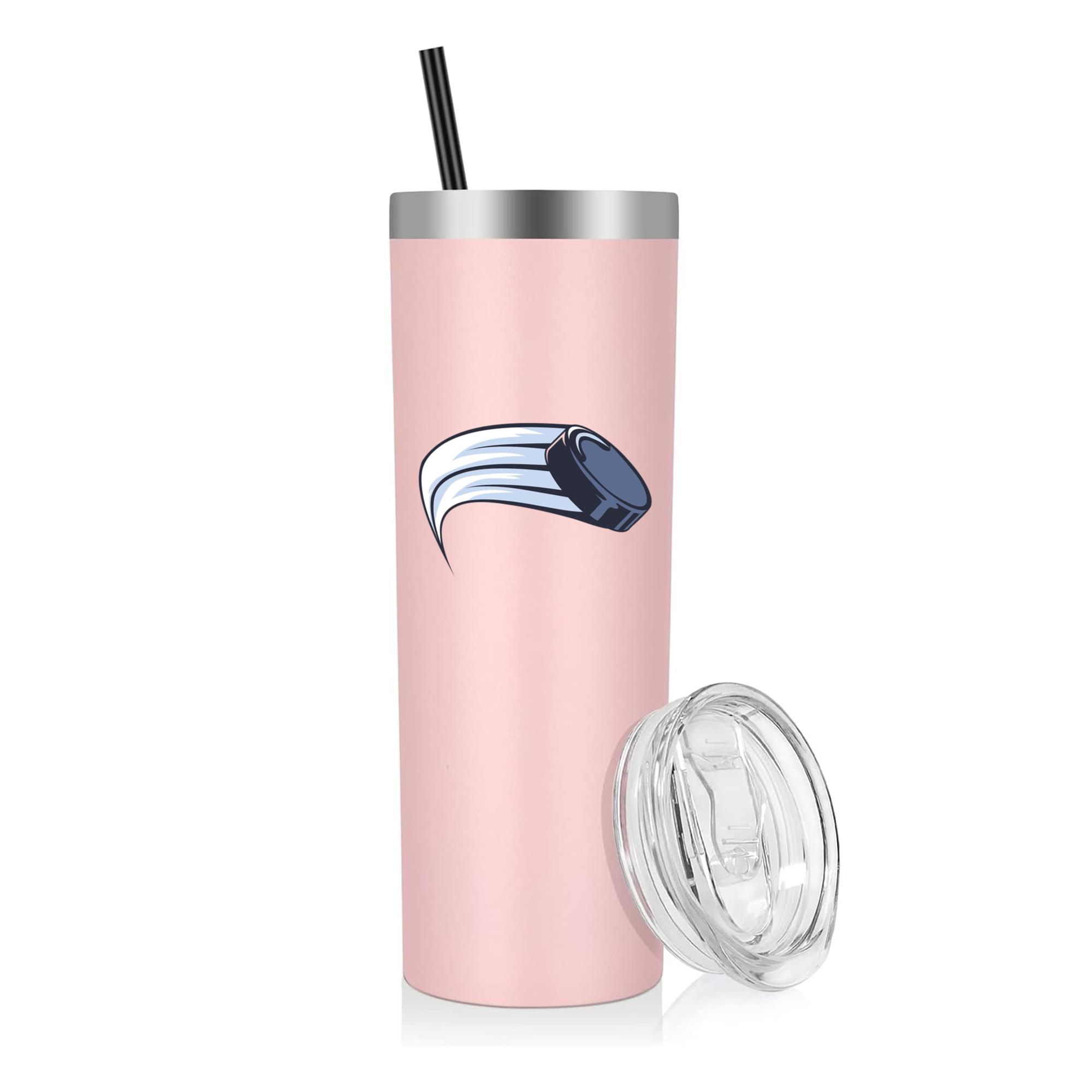 Hockey Puck In Movement Illustration 20oz Stainless Steel Tumbler