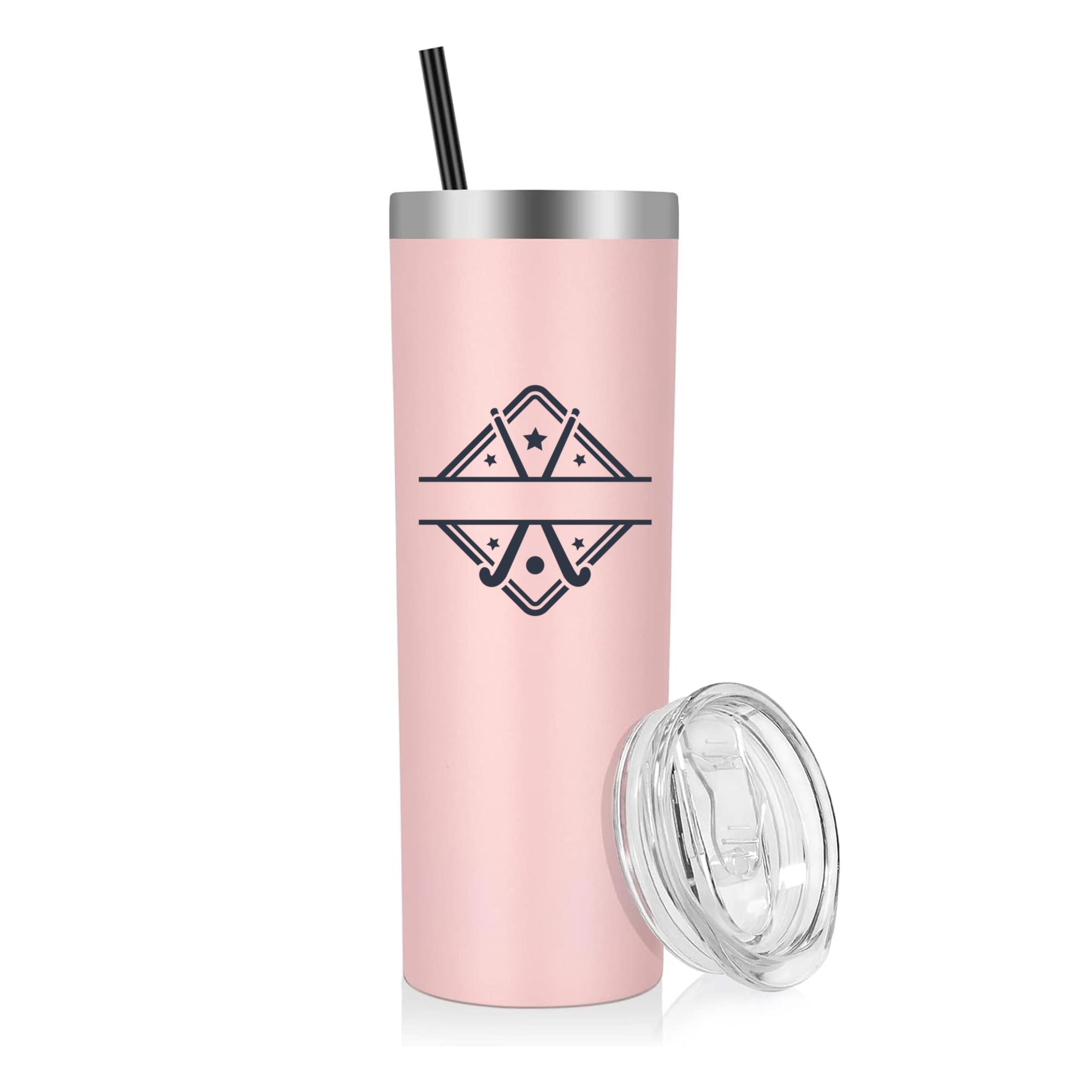 Hockey Split Monogram 20oz Stainless Steel Tumbler