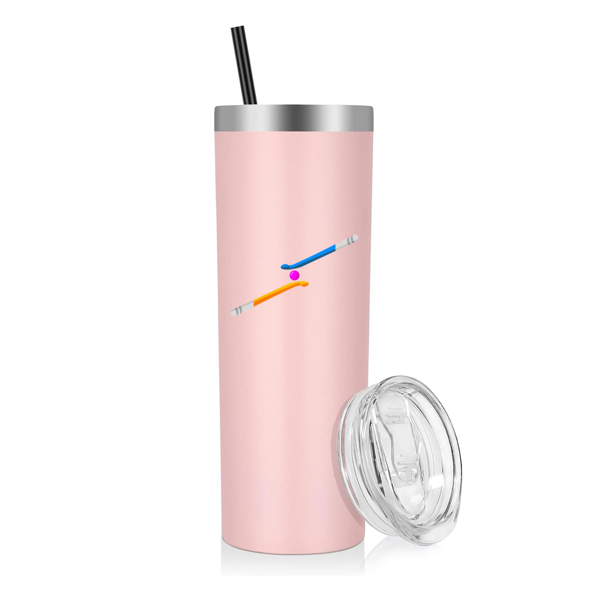 Hockey Sticks Flat 20oz Stainless Steel Tumbler