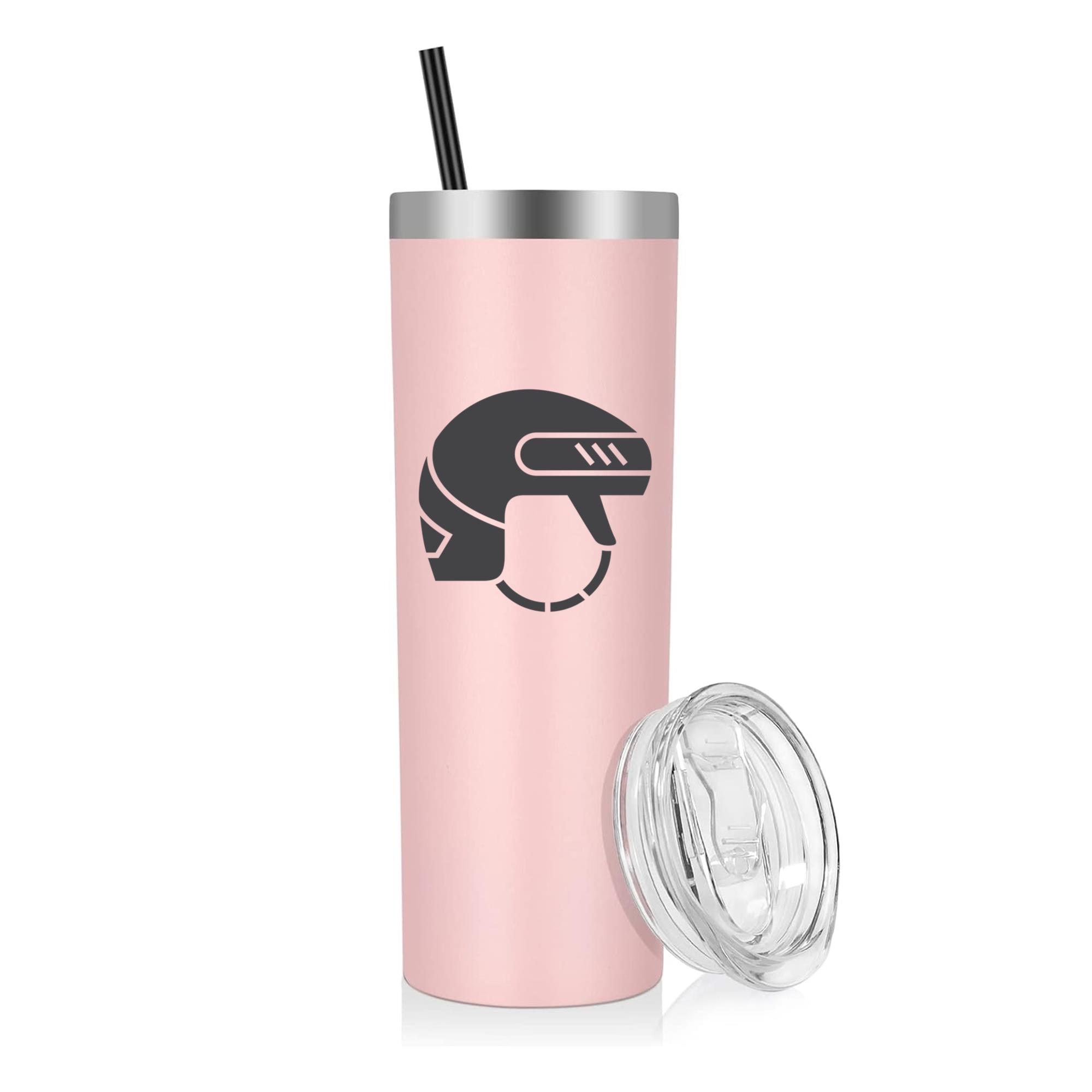 Ice Hockey Helmet Flat Icon 20oz Stainless Steel Tumbler