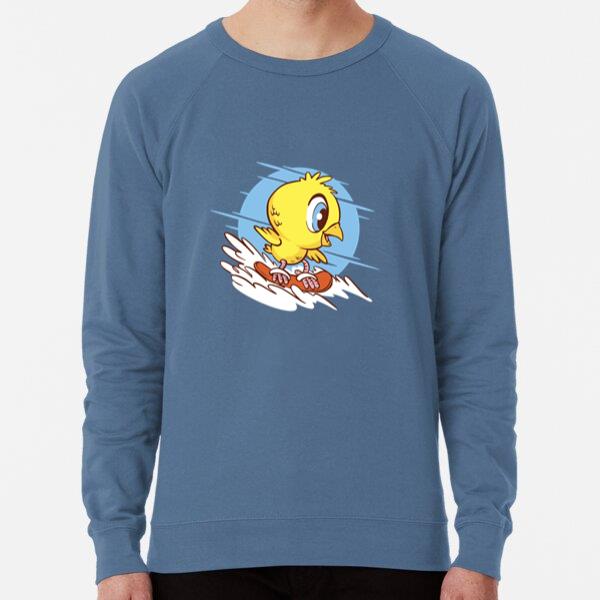 Little Chicken Joyfully Skiing In The Snow Loose Fit Sweatshirt